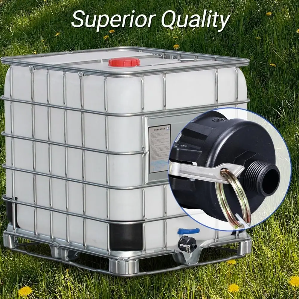 Male Thread IBC Tote Fittings Leak-Proof Camlock Coupling IBC Tote Adapter Universal Wear-Resistant Camlock Fittings Water Tank