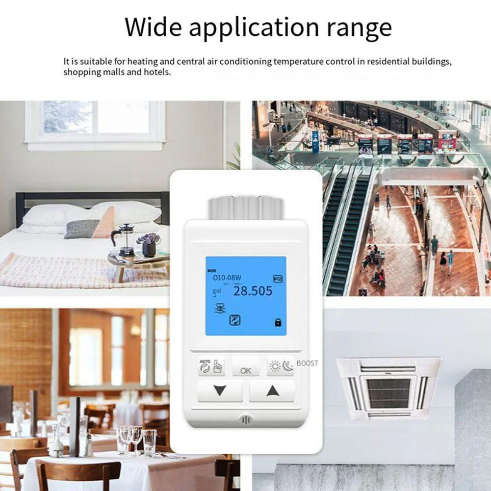 Controllo efficiente della temperatura per radiatori Termostato intelligente wireless con tecnologia Zigbee e installazione semplice