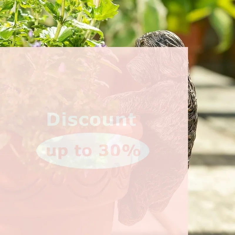 [Potted Plant Partner Garden Decoration Dog Hanging Decor Dog Climbing Garden Statue Resin Garden Figurine Add To The Fun]
