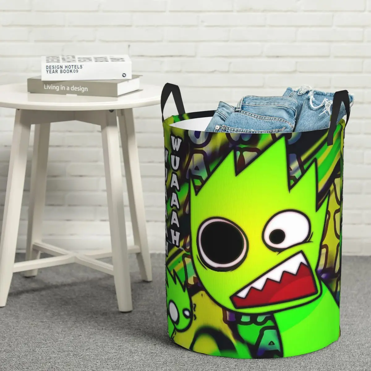 Laundry Collector Sprunki Cartoon Incredibox Game Foldable Laundry Basket Large Storage Children Washing Basket Home Organizer