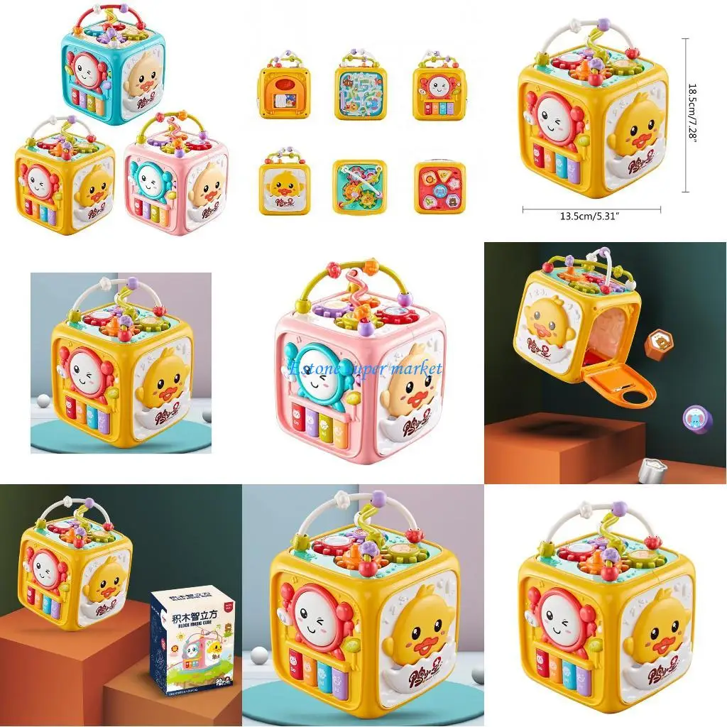 

090B Musical Learning Kids Portable Multifunctional Real Scene Drum Set