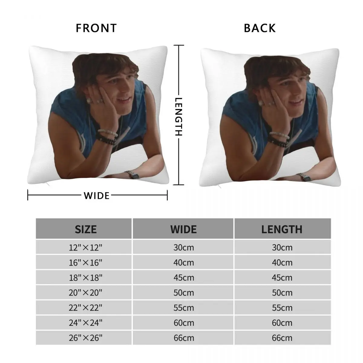 Charlie Gillespie Luke Patterson Square Pillowcase Polyester Linen Velvet Printed Zip Decorative Pillow Case Home Cushion Cover