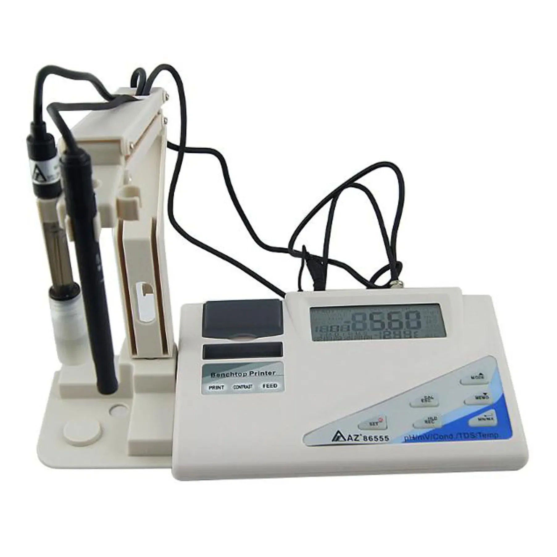 Professional  Multiparameter Benchtop Water Quality Tester pH/ ORP/ Conductivity/ TDS/ Salinity Meter with Printer