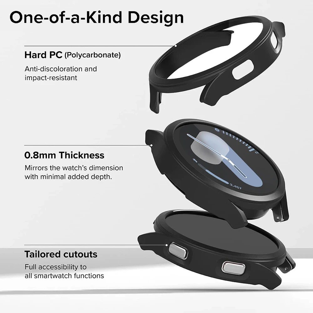 جراب واقي صلب ممتص للصدمات ، غطاء لساعة سامسونج جالاكسي 7 ، ملحقات FE ، إطار كمبيوتر ، 40 ، 44