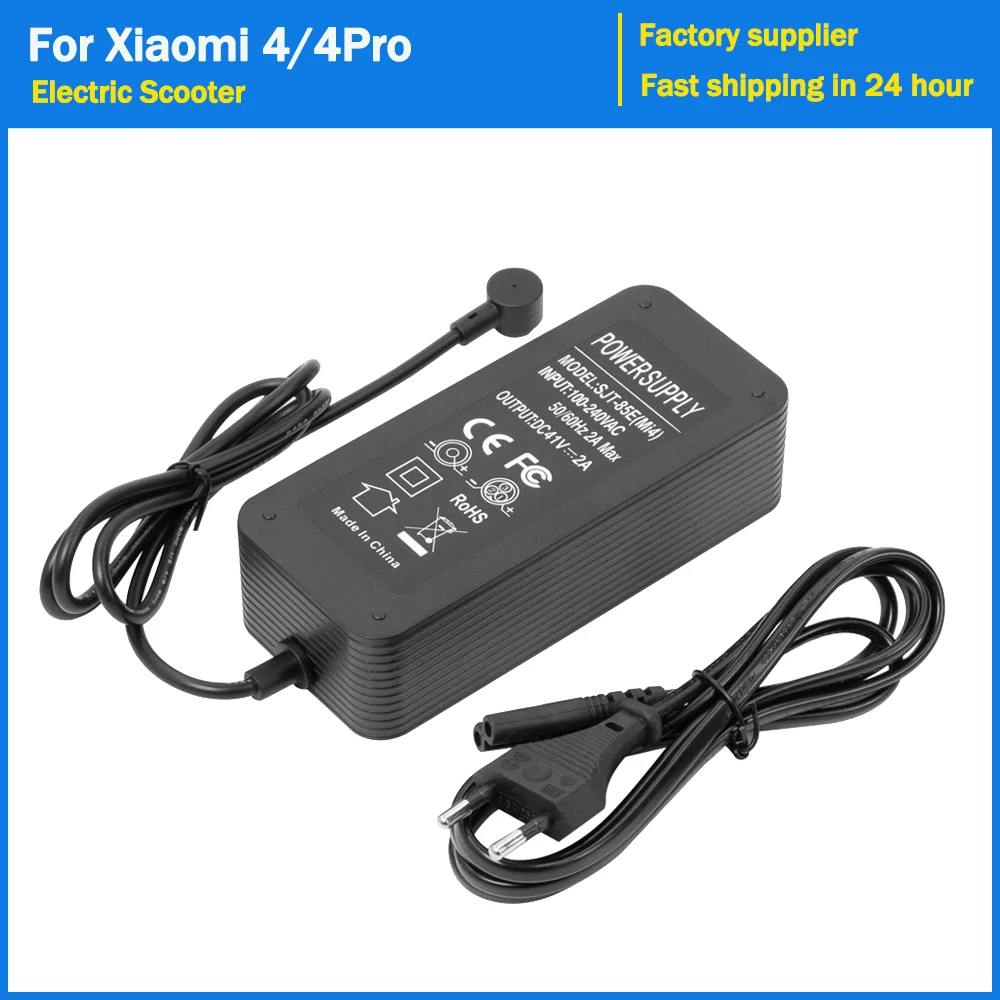 

41 В 2 А зарядное устройство, кабель-адаптер питания, вилка европейского стандарта для электрического скутера Xiaomi 4 Mi4 4Pro, высокоскоростные зарядные детали