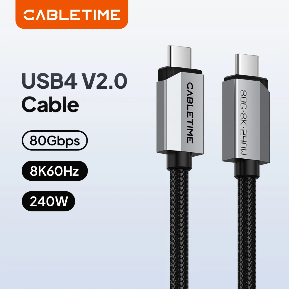 cabo-cabletime-usb4-v20-com-velocidade-de-transmissao-de-80gbps-transferencia-de-dados-8k@60hz-240w-pd-31-revestimento-trancado-para-telefone-monitor-ps5
