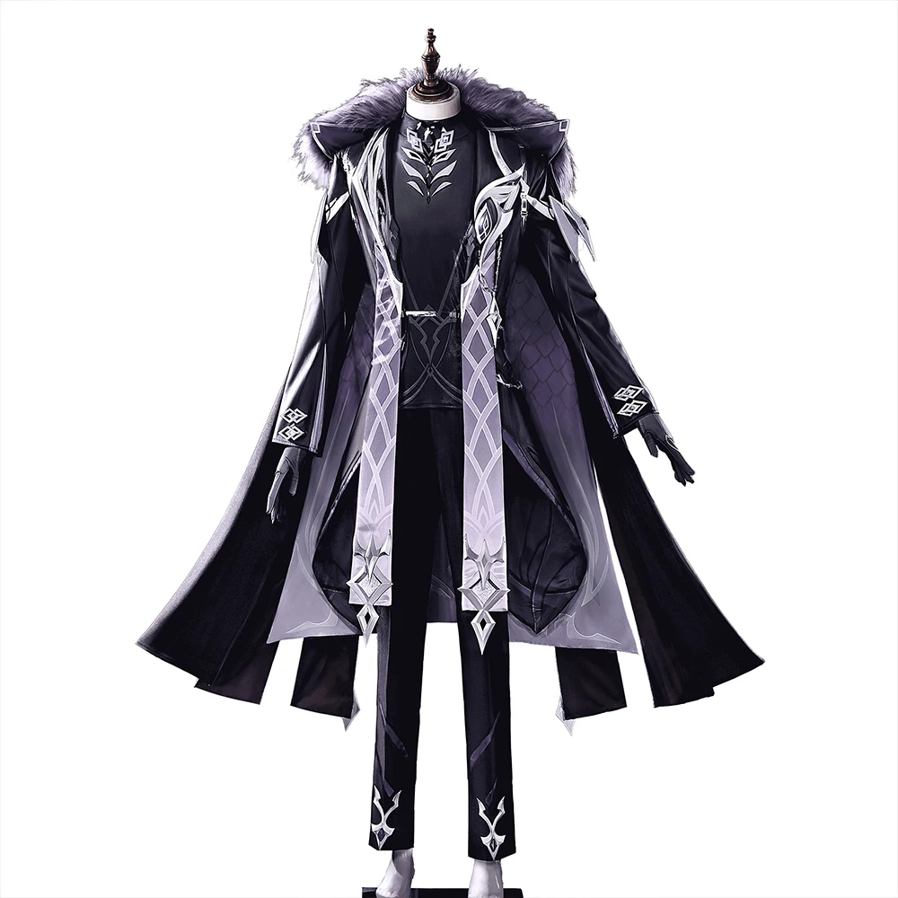 AUF LAGER Pantalone Cosplay-Kostüm Spiel Genshin Impact【S-3XL】WakuWaku-R Herren Lila Pantalone Halloween Übergröße