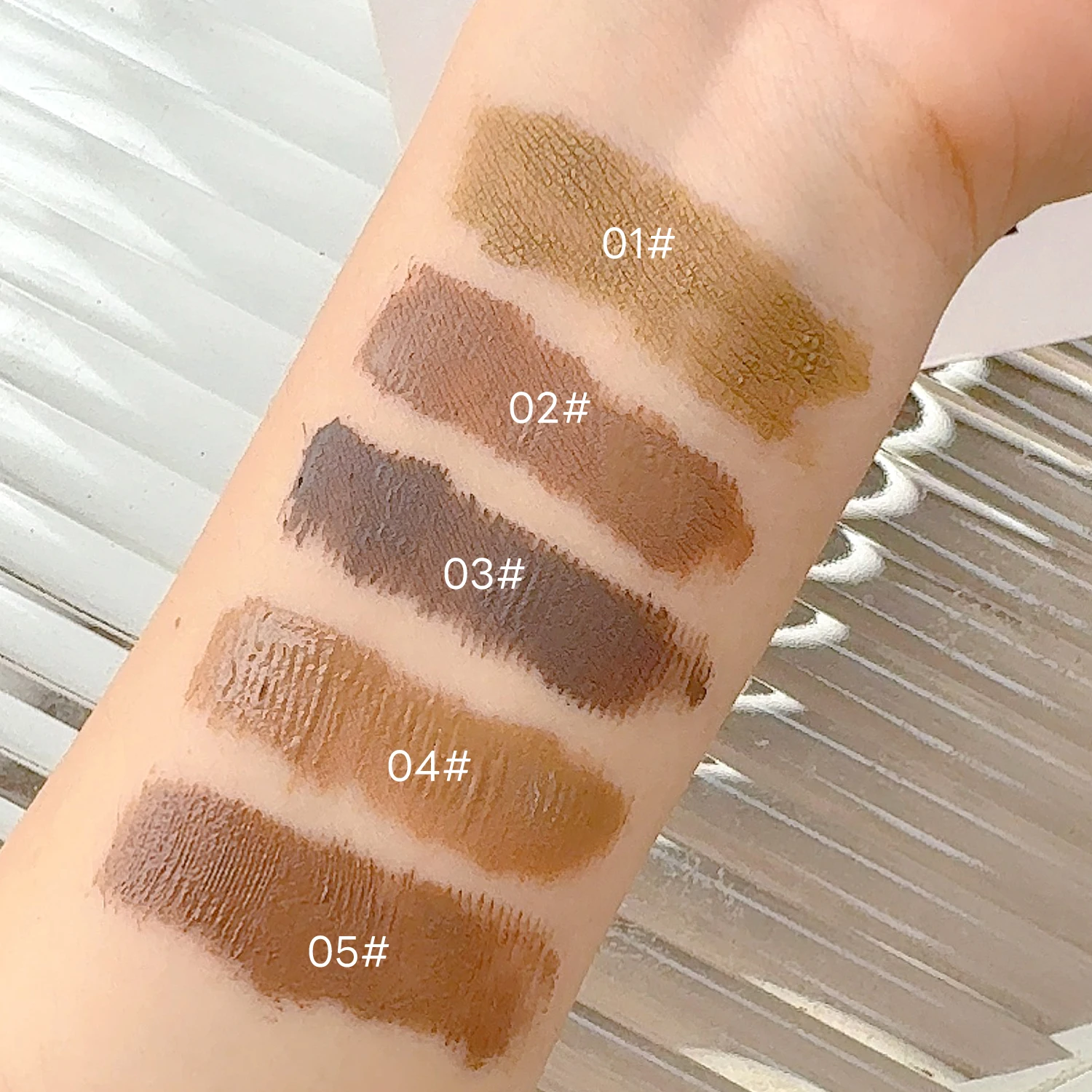 5 kleuren Wenkbrauw Kleurstof Crème Waterdicht Blijvende Natuurlijke Wenkbrauw Gel Verf Matte Brow Tattoo Tint Mascara Make-Up Enhancer Cosmetica