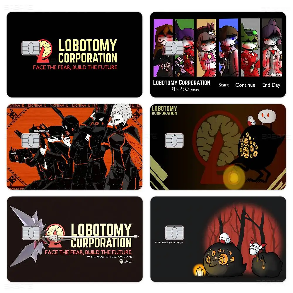 Game Lobotomy Corporation Anime Spend or Save Funny Shell On Off Ultra Thin No Fade Sticker Skin Cover Film for Debit Credit