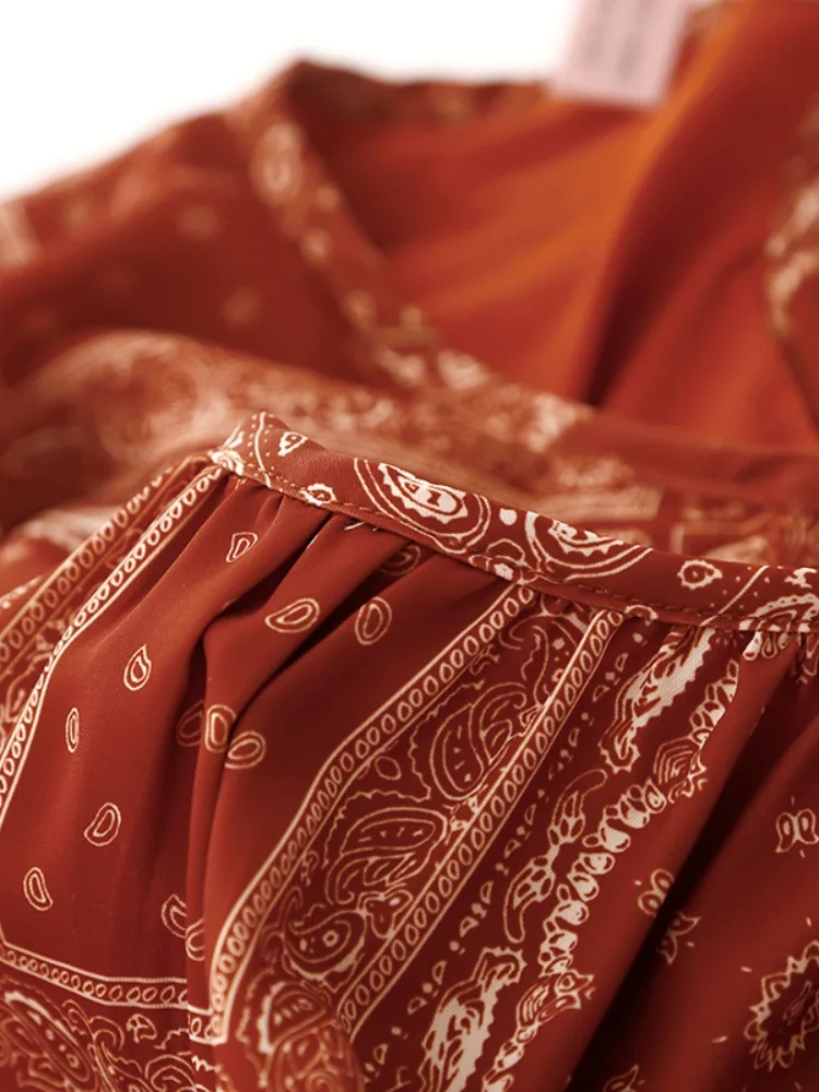 Retro floral impressão algodão linho cinta dr feminino verão fino viagem emagrecimento camada base svel dr a linha midi dr