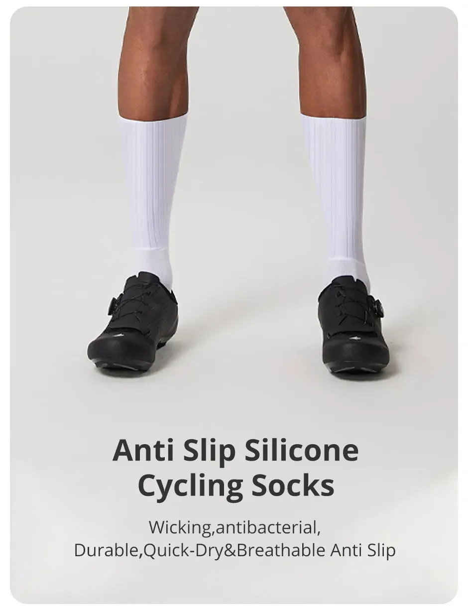 YKYWBIKE Radfahren Aero Socken Anti Slip Silikon Sommer Männer Frauen Whiteline Fahrrad Sport Laufen Fahrrad Socken Calcetines Ciclismo – Detail 1