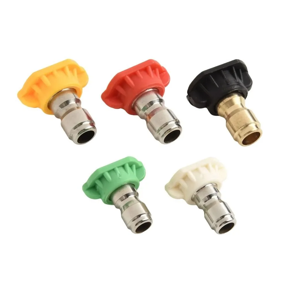 

360 Degree Rotating Turbo Rotary Nozzle Solid Brass Stainless Steel Pressure Washer Tips 1/4 Inch Quick Connector