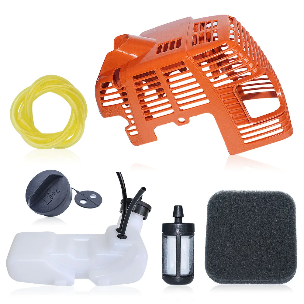 Gas Fuel Tank Cap Shroud Engine Cover Kit for Stihl FS75 FS80 FS80R FS85 FS85R Trimmer Brush Cutter 4137 350 0410 4137-080-1601