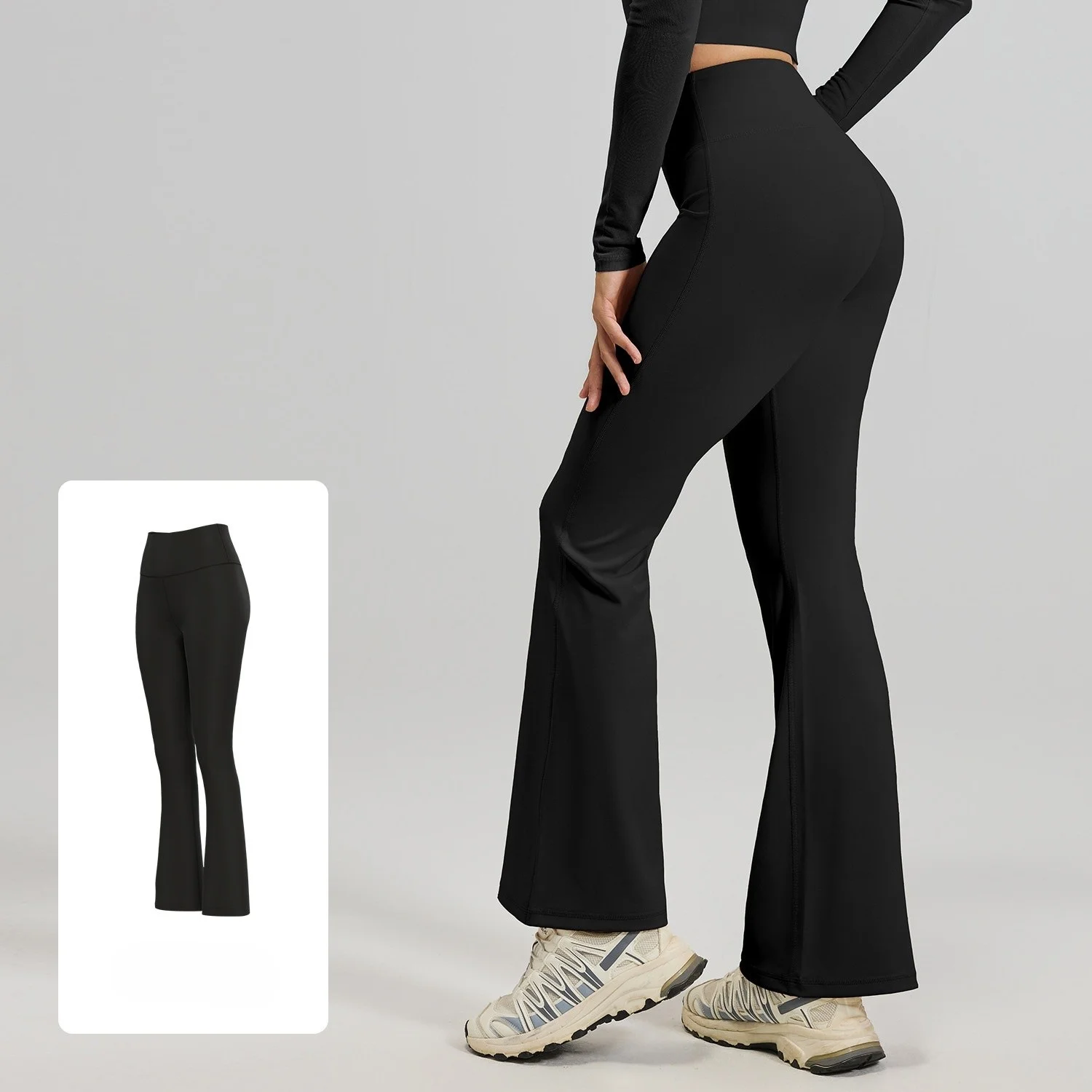 Yoga Pants Low Waist Women Relaxed Thicker Euramerican Bottoms Euro American Lazy Tie Wide Fold Over Festival Footed Absorbing