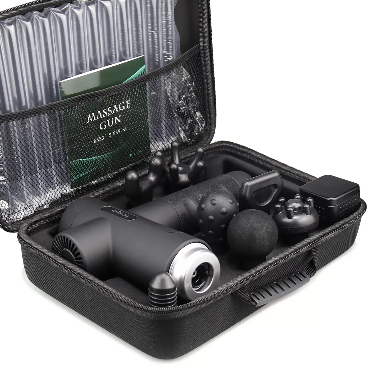 Pistola per massaggio caldo e freddo con motore brushless DC 24V per il rilassamento muscolare, sollievo dal dolore, potente pistola per fascia riscaldante