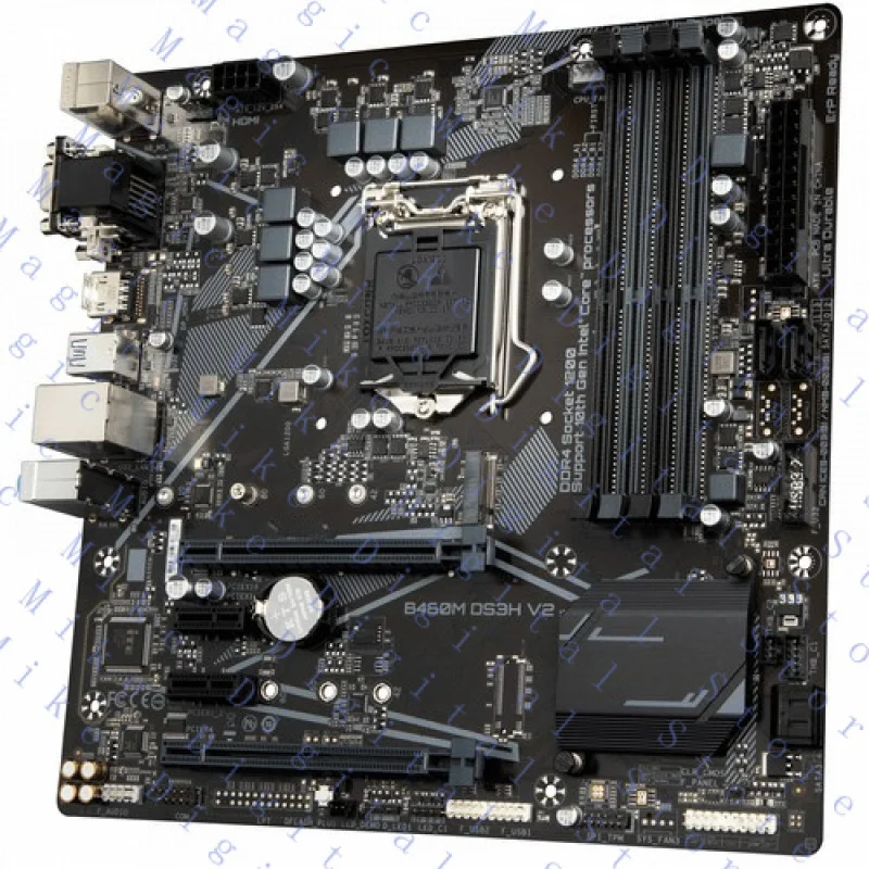 H  FOR GIGABYTE B460M DS3H V2 Motherboard H470 LGA1200 4*DDR4 M-ATX DVI M.2 VGA