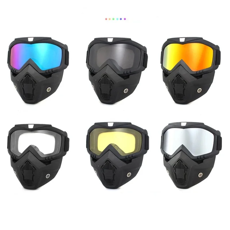 

2025 New Motorcycle Goggles - Windproof & Sandproof, Full Face Welding Shield, Polarized Sports Eyewear for Off-Road Riding