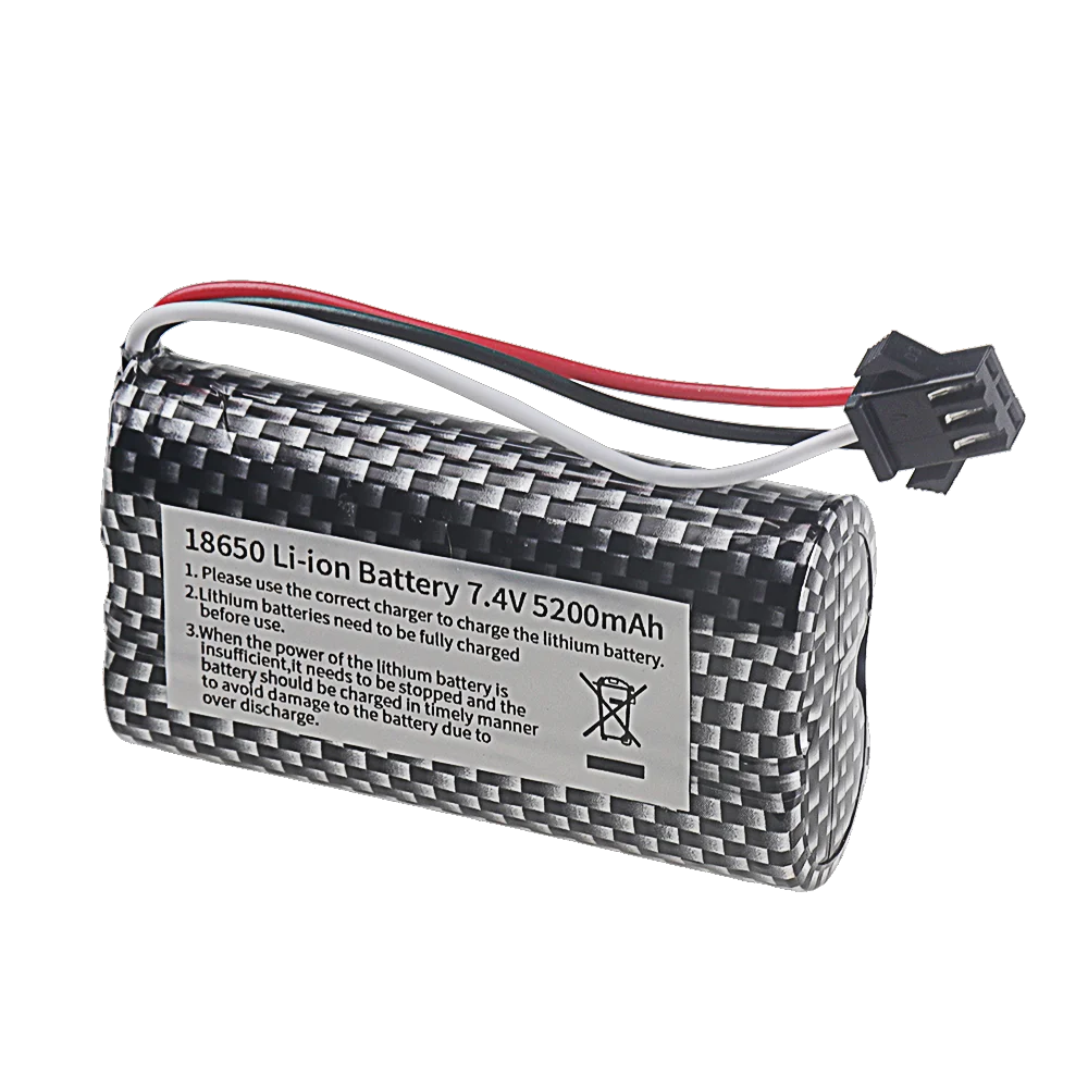 MN82 Remote Control Car Battery 7.4V 5200mAh Li-ion Battery or charger For MN99S MN90 MN128 MN78 LC79 Watch Gesture RC stunt car