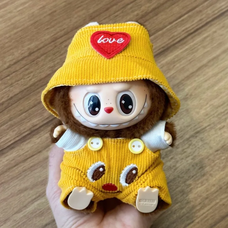 40 types suspenders Suit For 17cm Labubu Clothes All-match Colour Outfit Doll Accessories Fashion Design Lovely Little Bear Star