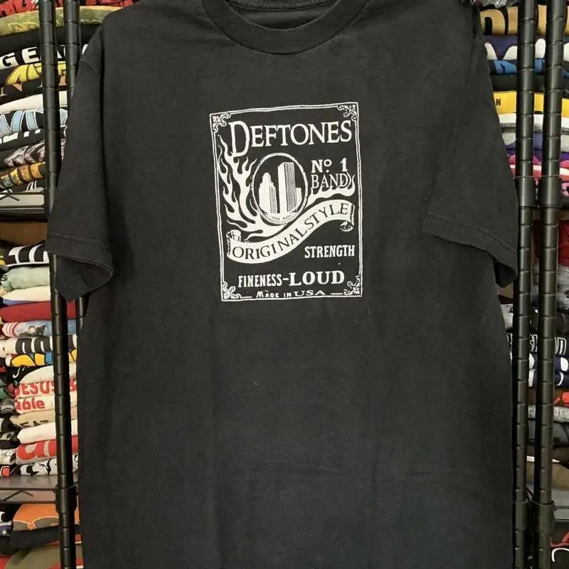 

Черная рубашка с короткими рукавами и группой DEFTONES KV25872