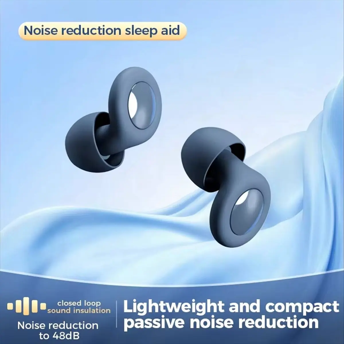 A72Z Anti Noise Ear Plugs for Sleep Silicone Earplugs Swimming Waterproof Ear Protector Noise Canceling Soundproof C