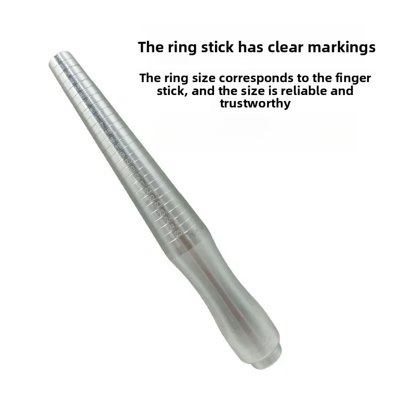 Russian Ring Sizer Set Finger Measuring Gauge Tool 1-17 Metal Mandrel Stick for DIY Jewelry Making Repair Gift