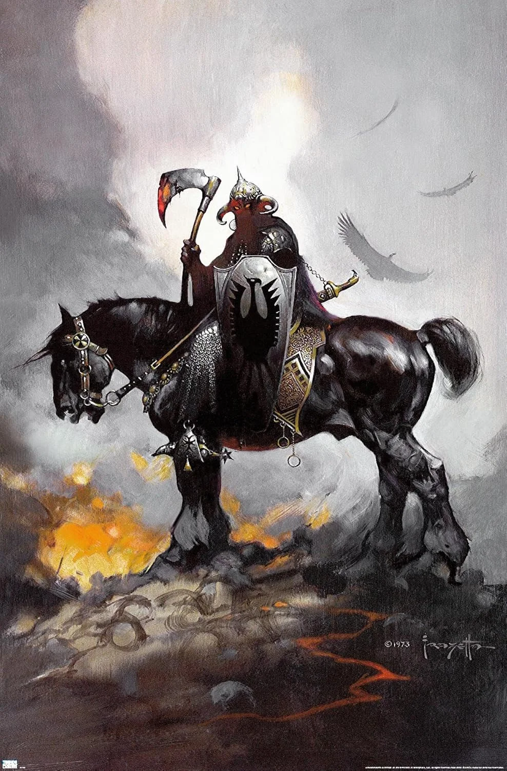 Frank Frazetta Poster Death Dealer poster wall art