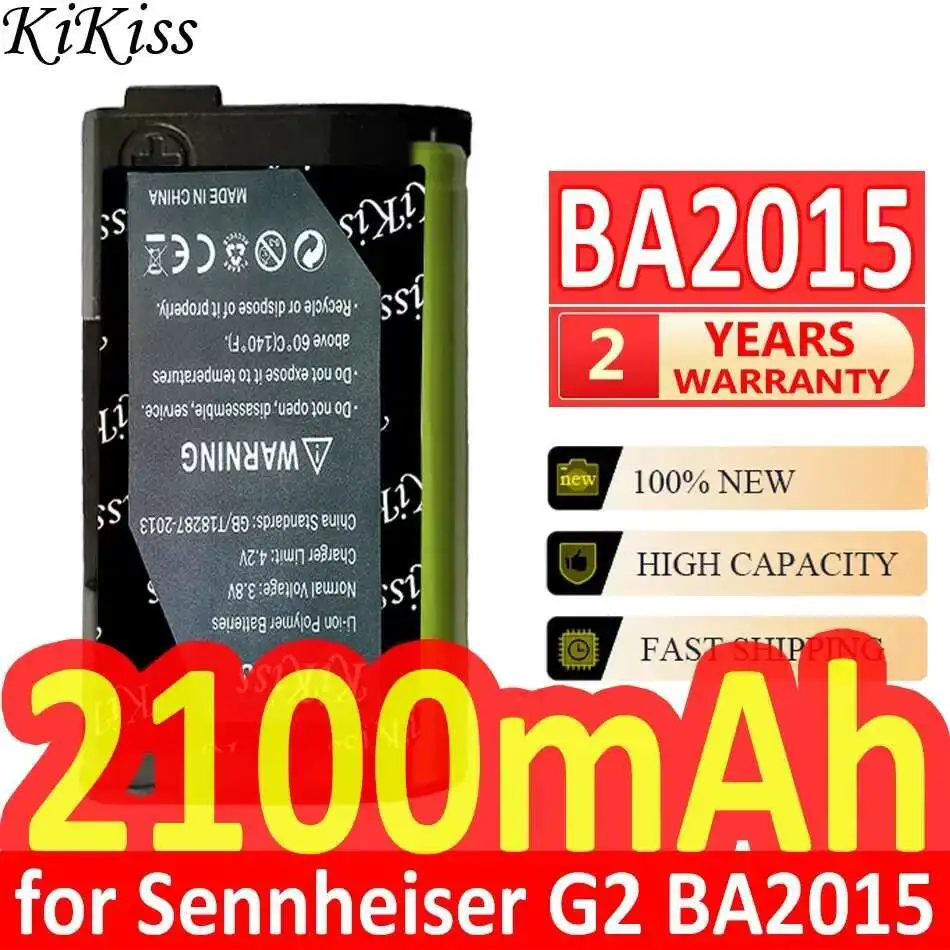 

KiKiss Battery 2100mAh for Sennheiser G2 BA2015 Bluetooth headset
