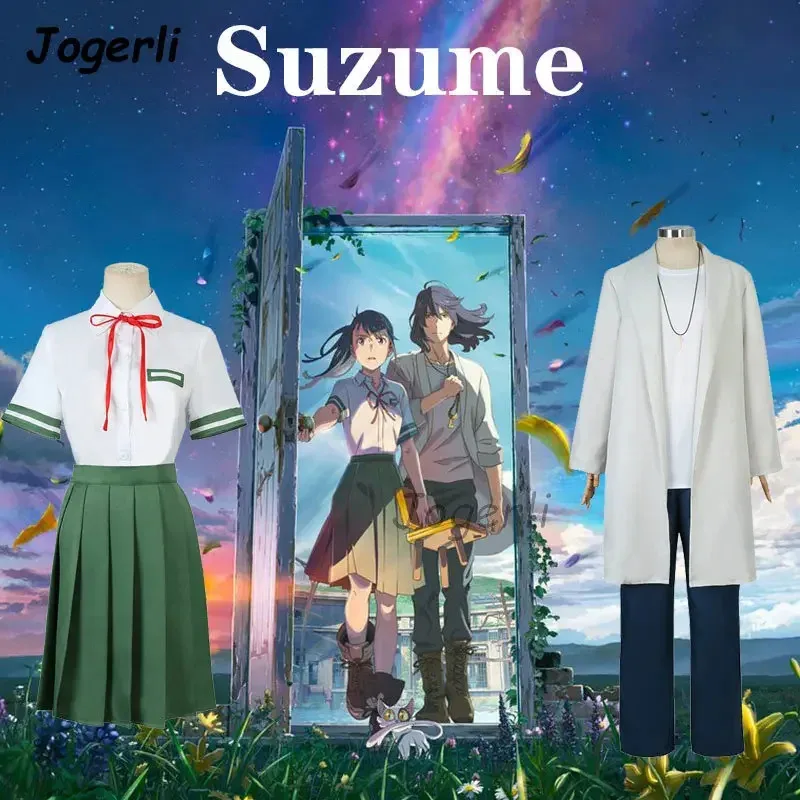 

Jogerli Косплей Костюм Iwado Suzume Cos JK Униформа Парик Новое поступление Ежедневная одежда для катания на роликах Костюм; 3,c'5.b;8'