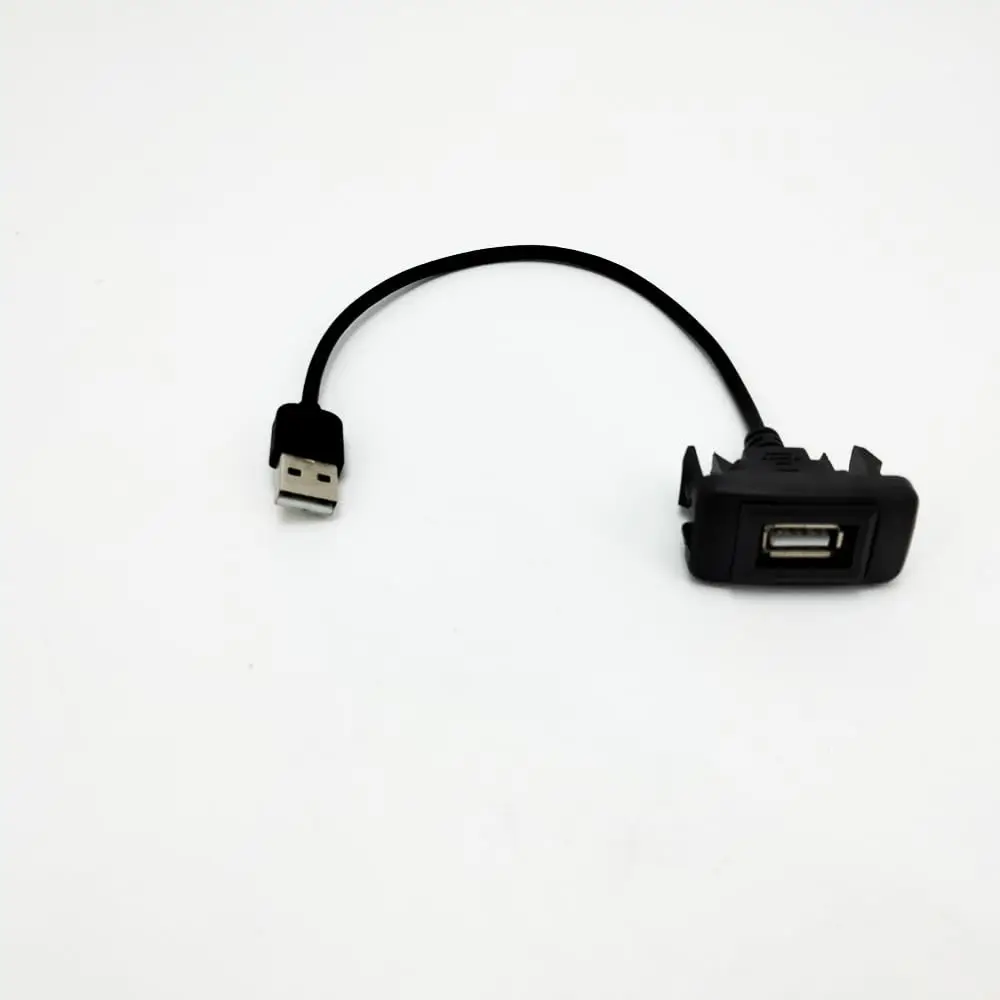 AUX USB-Anschluss-Kabel-Adapter, 12–24 V, Kabel, USB-Ladeadapter für Toyota VIGO Corolla