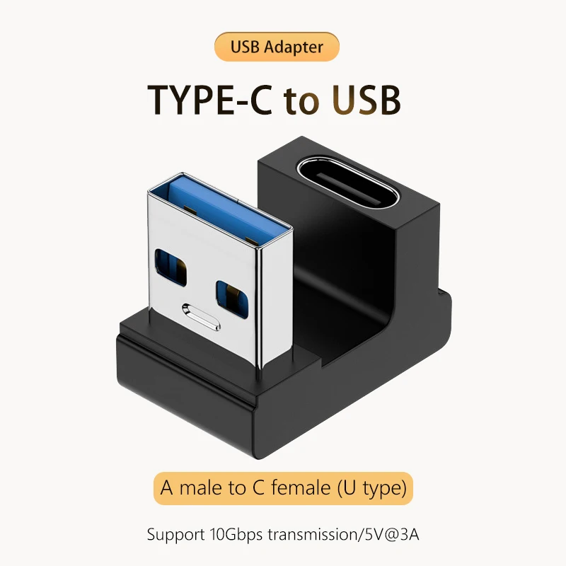 NNBILI 5A Typ-C OTG Adapter 240W Schnelllade-Datenkonverter USB4.0 40Gbps Unterstützung 8K 60Hz USB C 90/180 Grad Winkeladapter