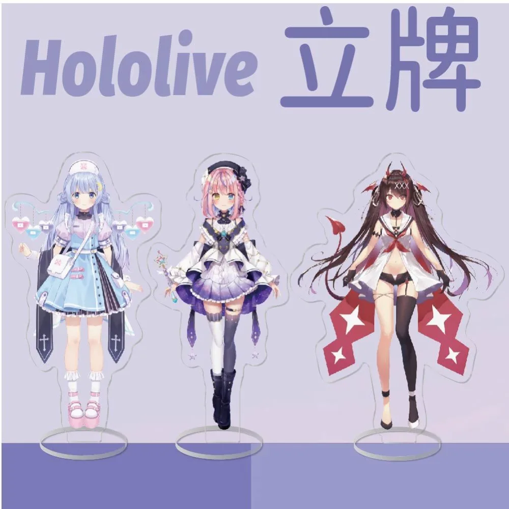 Hot Anime Hololive Vtuber Stand Figure Acrylic Usada Pekora Uruha Rushia Hosimati Suisei Inugami Desktop Model Fans Gift