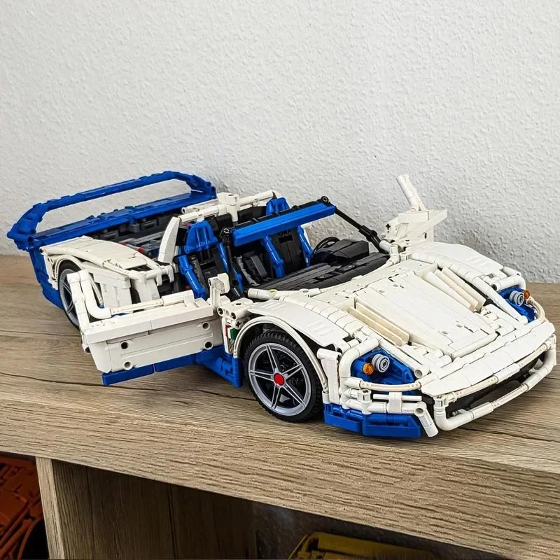 ใหม่ MOC- 194244   1:10 Scale Technologys Building Block Hypercar Super Racing รถ MC12 ประกอบของเล่นเด็กของขวัญวันเกิดเด็ก