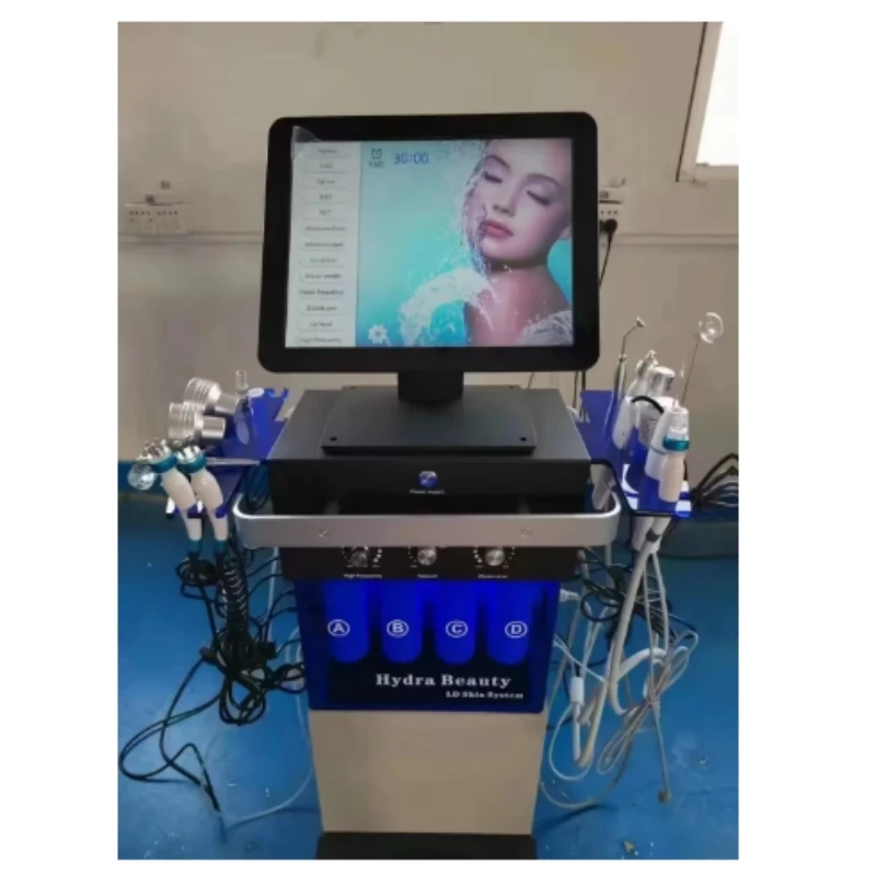 

2026 NEWEST 14-in-1 Women Aesthetic Beauty Equipment Bubble Oxygenation Scrubber Facial Machine hair removal