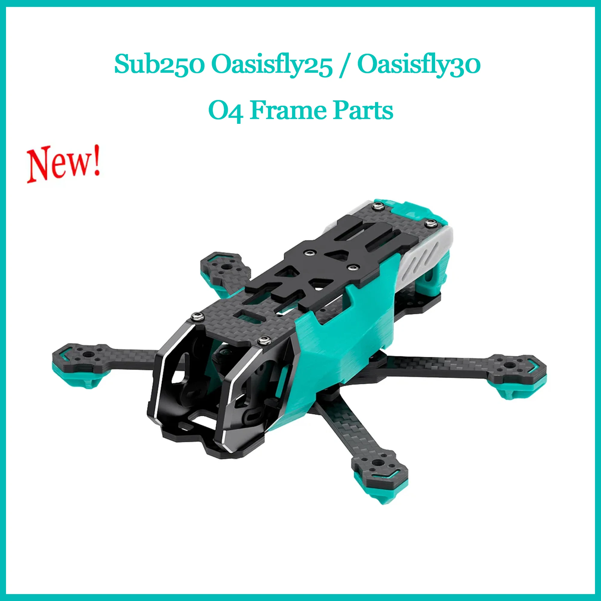

Sub250 Oasisfly25 30 рамка для 2,5-дюймового 3-дюймового FPV дрона, оригинальная сменная сборная часть, аксессуары