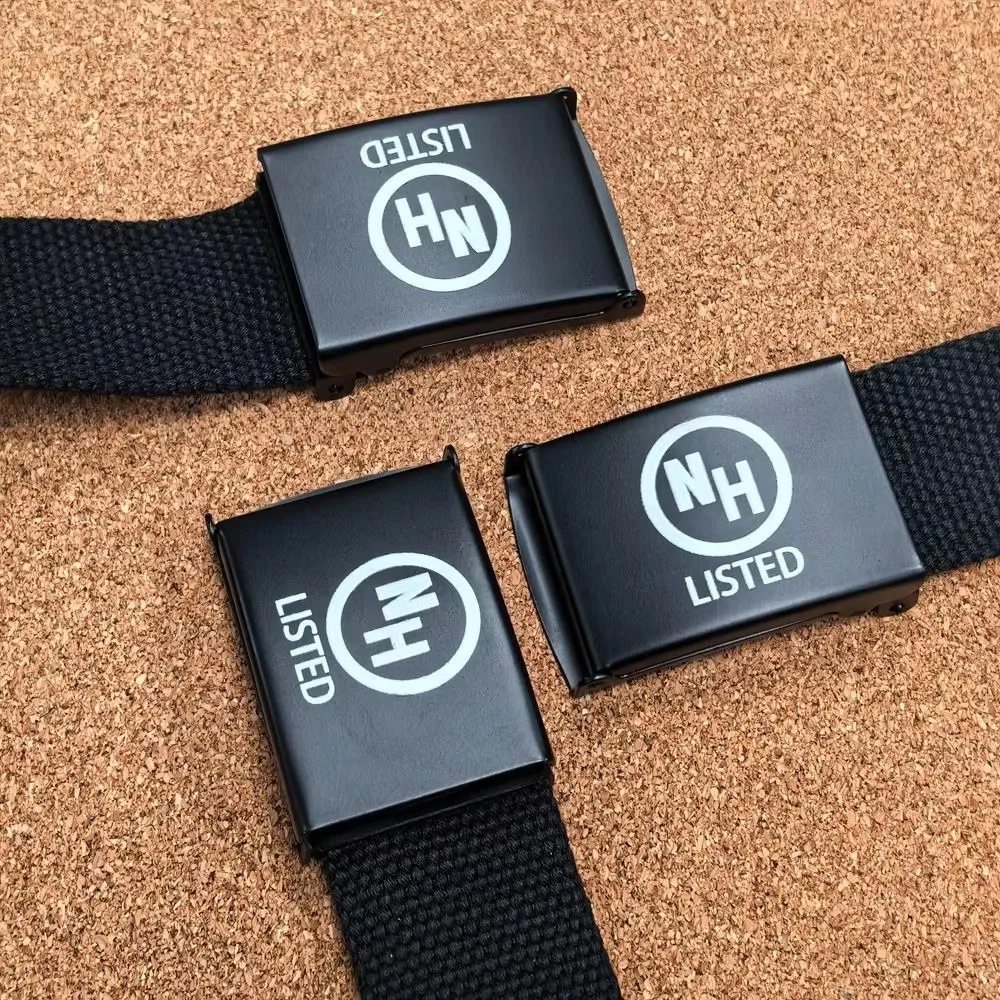 NBHD Adjustable Canvas Belt, Minimalist Smooth Casual Waist Strap, Versatile Fashion Belt for Daily Outfit