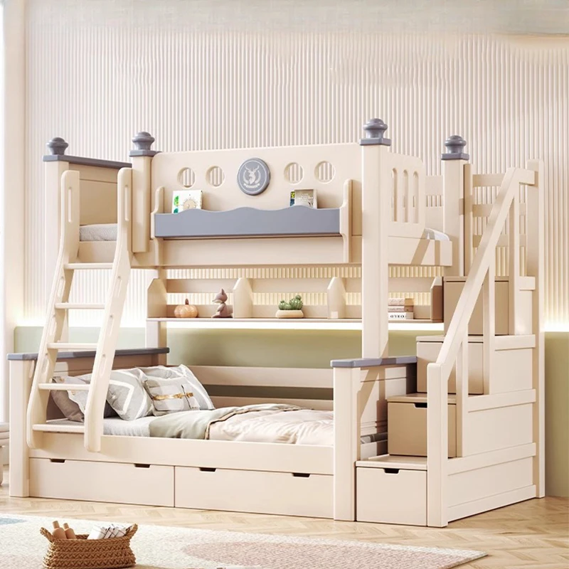 

Детские двухъярусные кровати принцессы Лофт современная спальня для хранения детские кровати для девочек деревянные Camas детские кровати набор мебели BL50CB