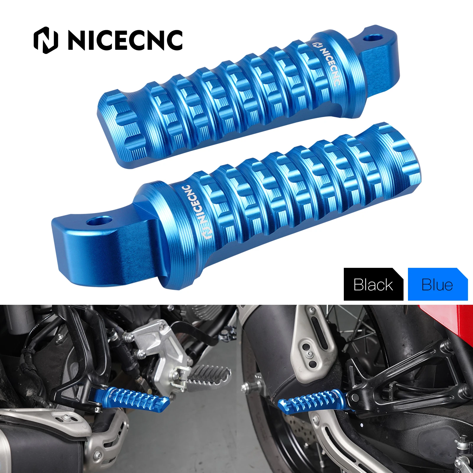 

For 2019 2020 Yamaha Niken GT Tracer 900 GT Passenger Footrests Footpegs for Yamaha Tenere 700/Rally Edition 2019 2020 2021 2022