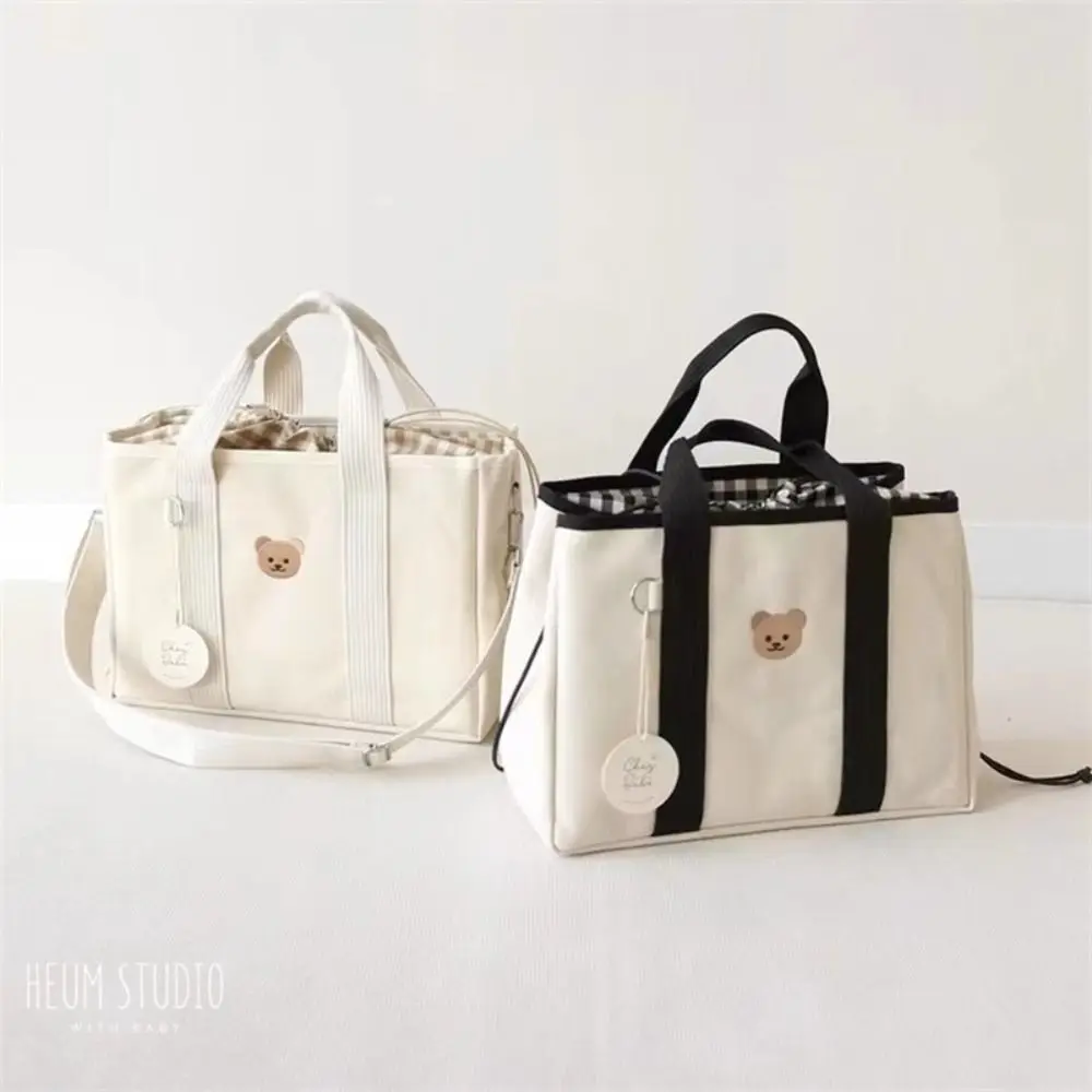New Canvas Baby Diaper Bag High-capacity Heat Preservation Baby Stuff Nappy Bags Multifunctional Mommy Maternity Packs