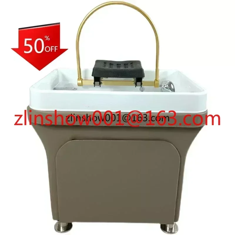 Mobile Shampoo Basin Beauty Salon Hair Saloon Dedicated with Water Circulation Fumigation Need to Connect Water Pipe