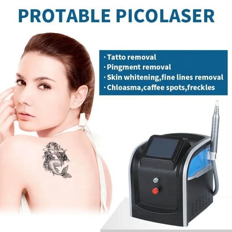 Picosecond Laser Tatto Removal Carbon Laser Peel 1064/532nm/1320nm Q Switch ND Yag Laser Eyebrows Tattoo Removal Machine