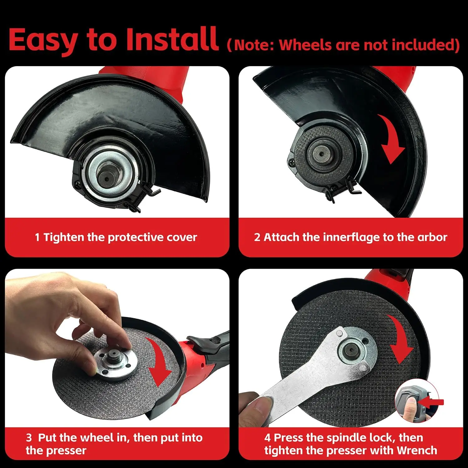 Milwaukee 125 мм аккумуляторный полировальный станок для резки, бесщеточный угловой шлифовальный станок, электроинструменты с аккумулятором для полировки металла, дерева