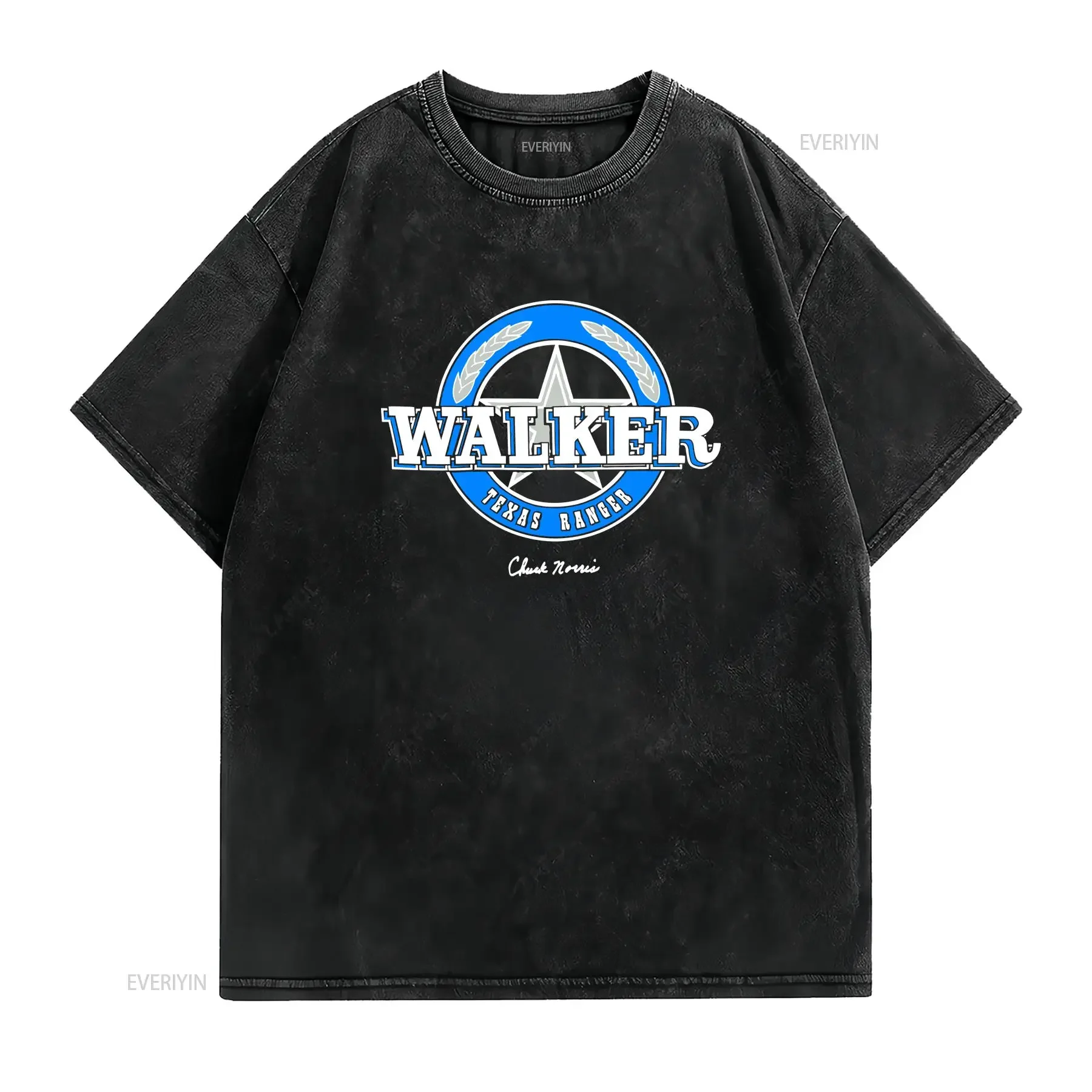 Vintage 90s Walker Texas Ranger Cast Crew T Shirt Large Chuck Norris Promo vintage Washed Soft homme Versatile Unisex Stylish