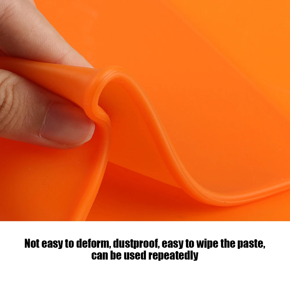 طابعة ثلاثية الأبعاد الراتنج الحساسة سيليكون حصيرة طابعة ثلاثية الأبعاد سيليكون حصيرة البرتقال لينة المضادة للانزلاق وسادة الراتنج حساس للضوء الملحقات #3