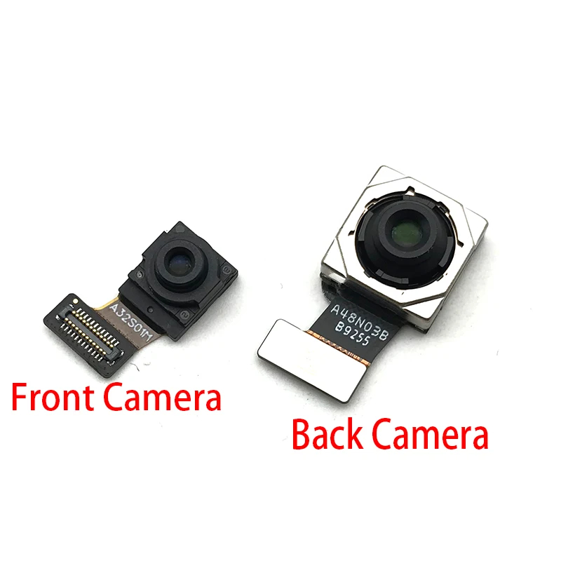 5PCS Lots Original Back Big Main Camera Module And Front Small Camera Module Flex Cable For Xiaomi Mi A3 MiA3 Replacement Part