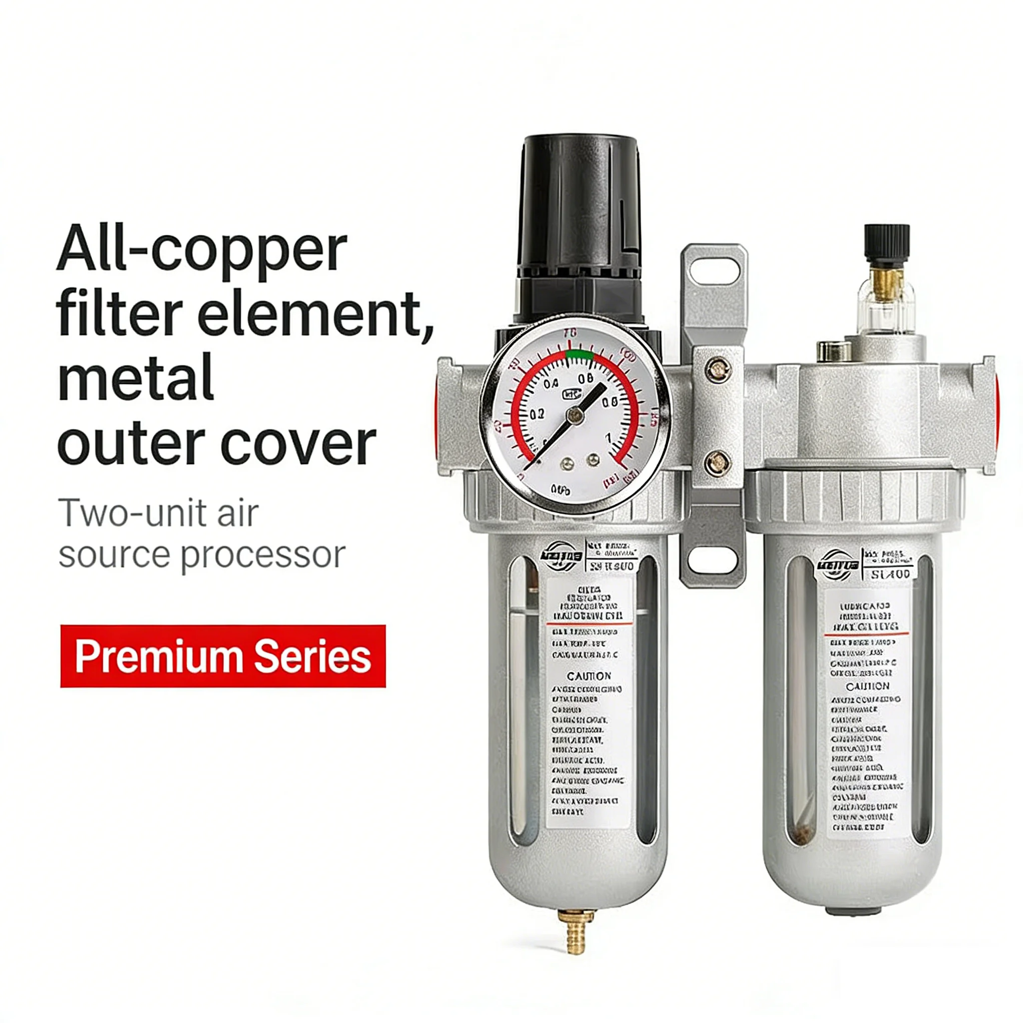 SFC200/300/400 Air Compressor Air Pump Pneumatic Oil-water Separator Double Pressure Reducing Valve Oil Mist Device SFR+SL