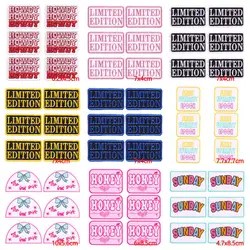 10PCS Wholesale Limited Edition/Howdy Embroidered Patch Cartoon Iron On Patches For Clothing thermoadhesive Patches On Clothes