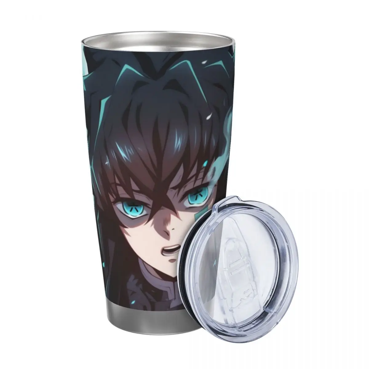 Muichiro Tokito Demon Slayer 20oz Cup Large Capacity Car Mug Leak-proof Juice Coffee Cup Food Grade