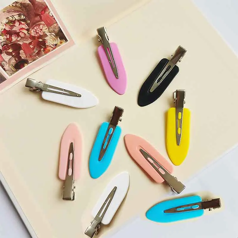 10pcs/set No Crease Basic Hair Clips Barrettes Hair Styling Makeup No Bend Hairpins Fashion Hair Accessories  for Women Girls