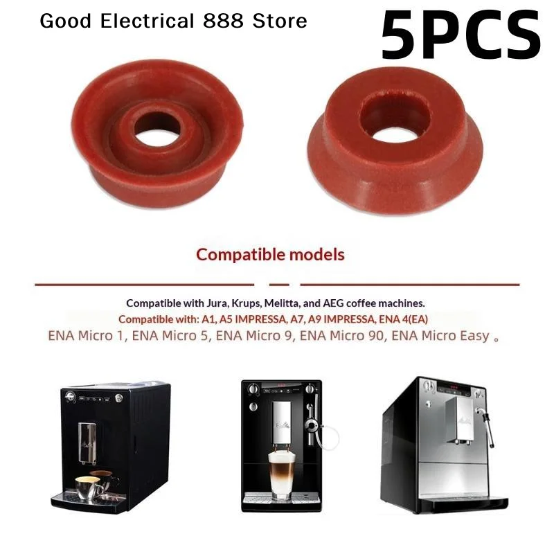 【G】5/10Pcs Heat Resistant Leak Proof Silicone Coffee Machine Sealing Rings Replacement For Krups Siemens